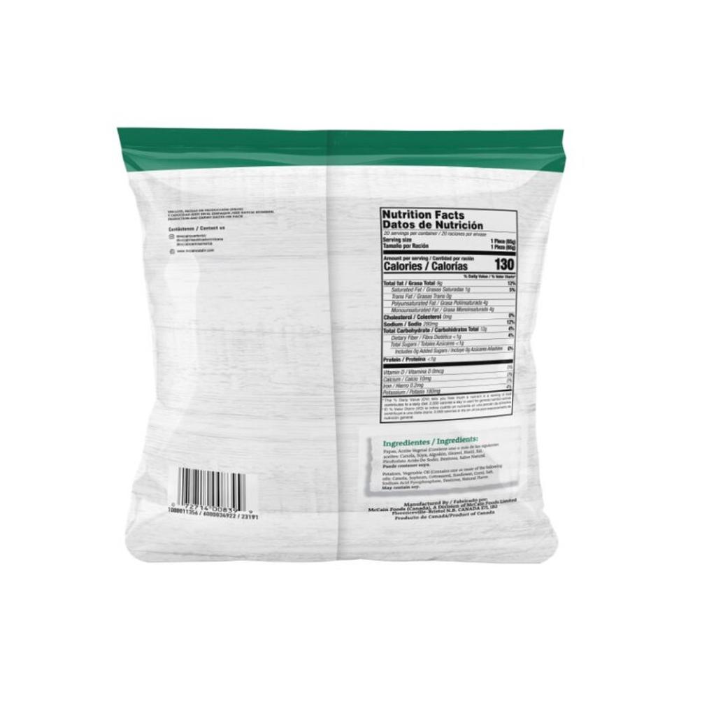 McCain Hashbrowns / Torta de Papa 1.3 kg / 2.8 lb 2