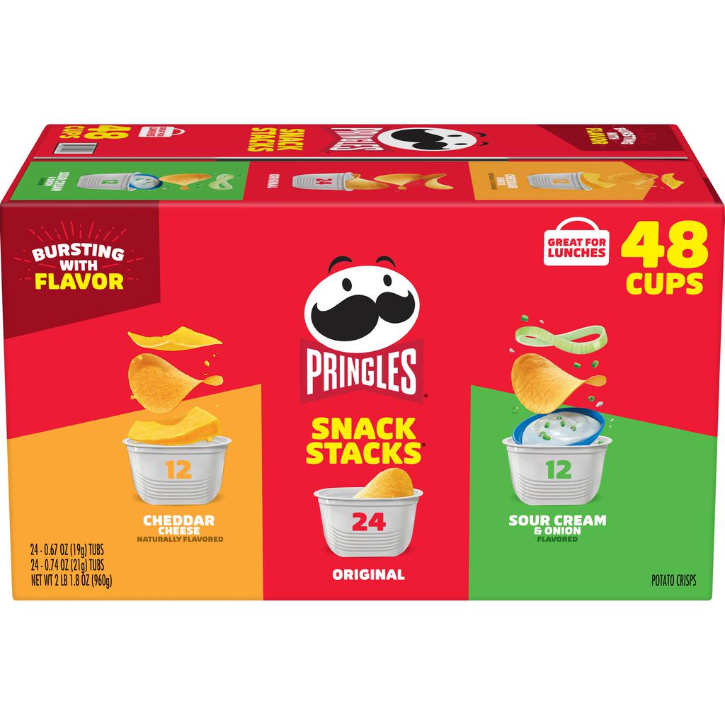 Pringles Snacks Chips de Papa Sabores Surtidos 48 Unidades /960 g / 33.8 oz