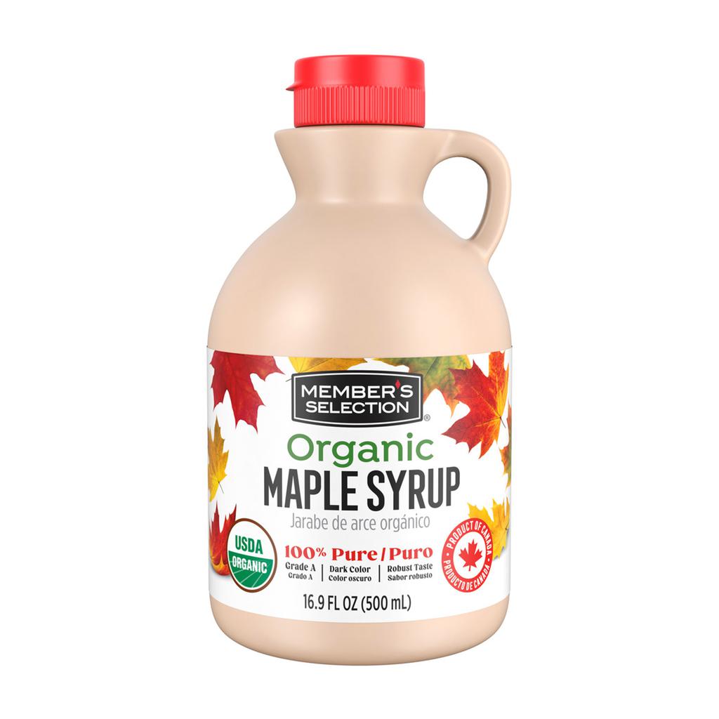 Member's Selection Syrup Jarabe de Arce Orgánico 500 mL / 16.9 oz