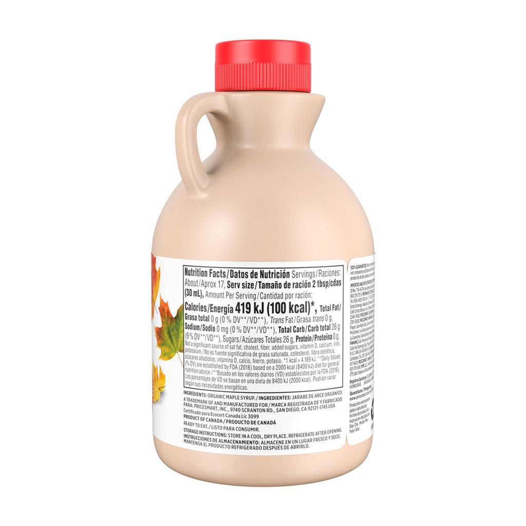 Member's Selection Syrup Jarabe de Arce Orgánico 500 mL / 16.9 oz 3