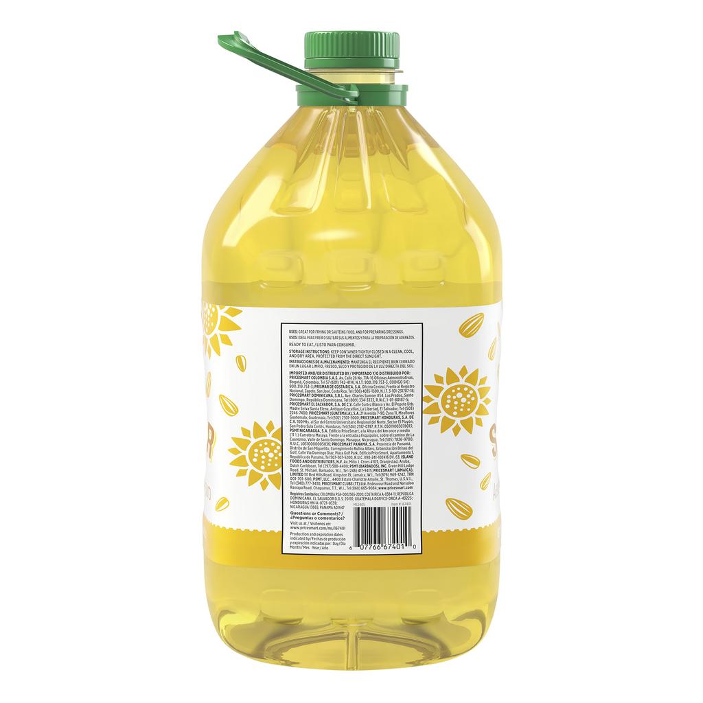 Member's Selection Aceite de Girasol 100 % Puro 5 L / 1.32 gal 2