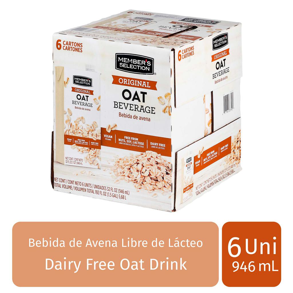 Member's Selection Bebida de Avena 6 Unidades / 946 mL / 32 oz