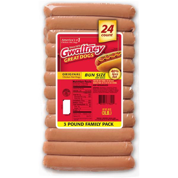 Gwaltney Salchicha de Pollo 1.36 kg / 48 oz