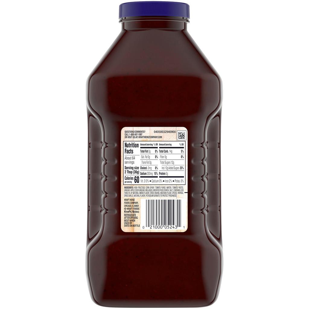Kraft Salsa Barbacoa Original Cocida a Fuego Lento 2.3 kg 3
