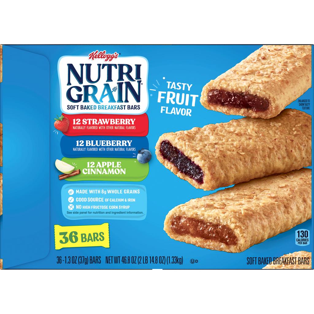 Nutri Grain Barras de Cereal Horneadas y Rellenas 36 Unidades / 37 g / 1.3 oz 2
