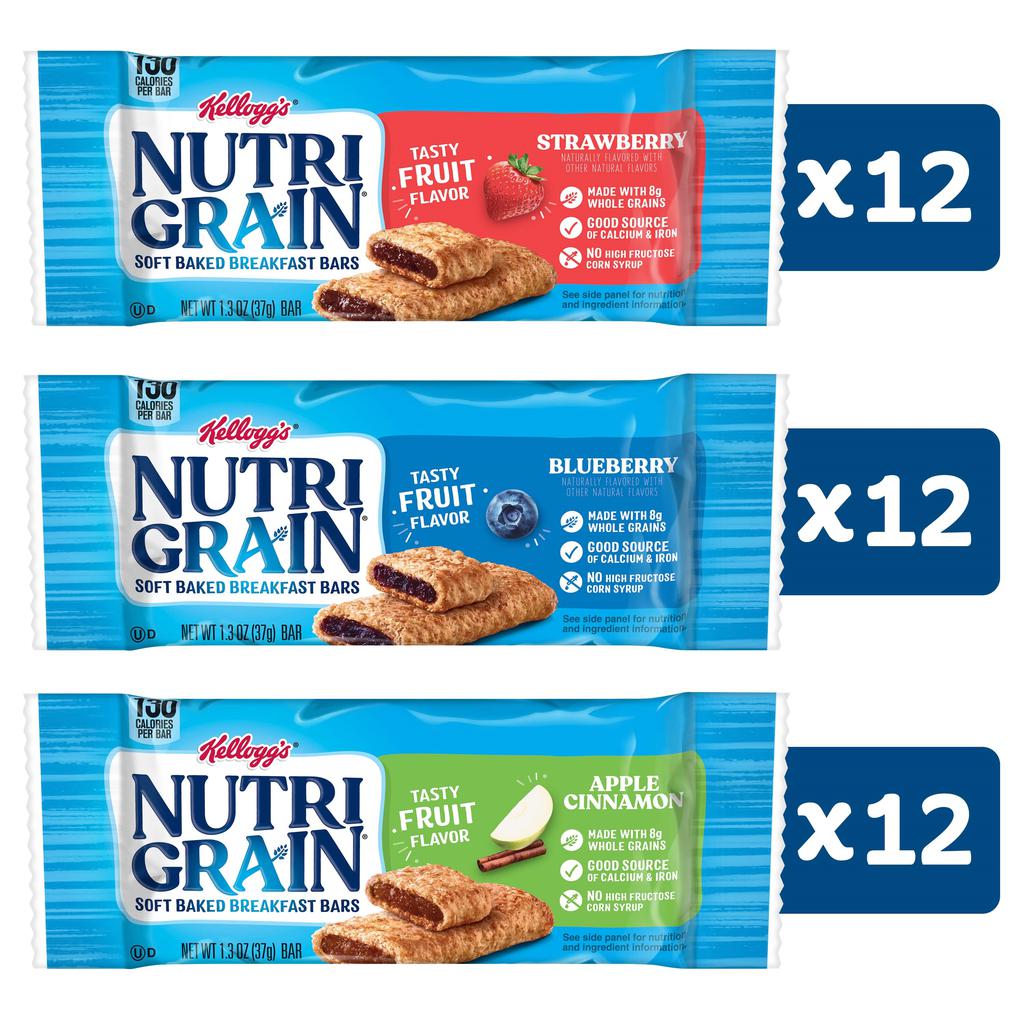 Nutri Grain Barras de Cereal Horneadas y Rellenas 36 Unidades / 37 g / 1.3 oz 4