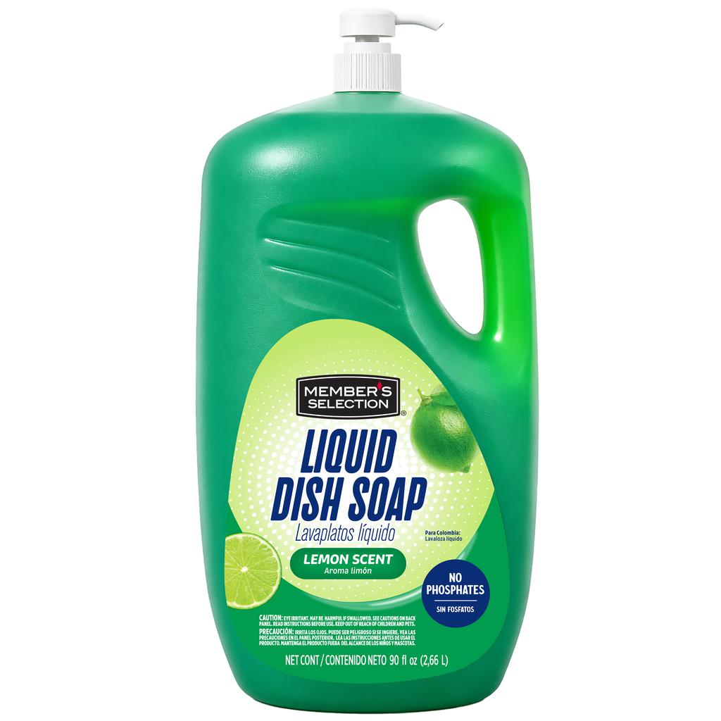 Member's Selection Jabón Lavaplatos Líquido con Aroma Limón 2.66 L / 90 oz