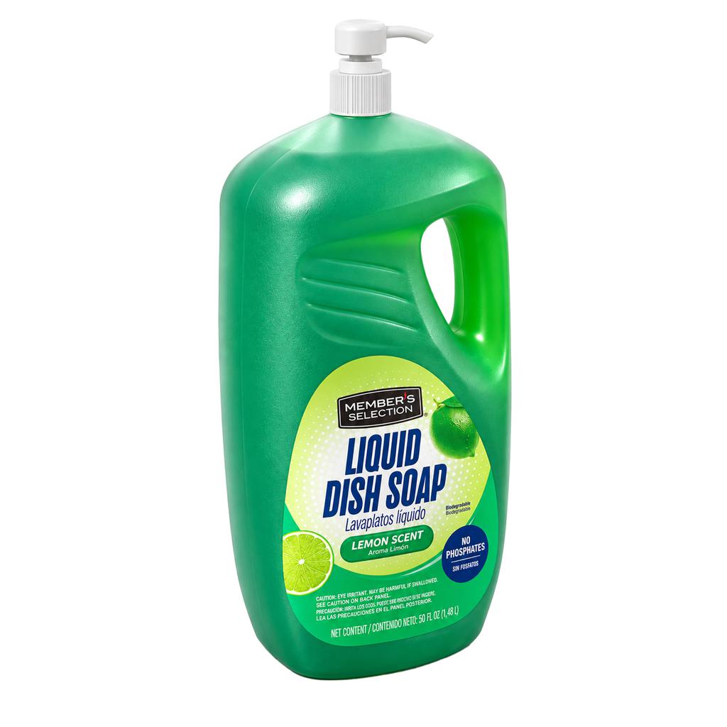 Member's Selection Jabón Lavaplatos Líquido con Aroma Limón 2.66 L / 90 oz 2