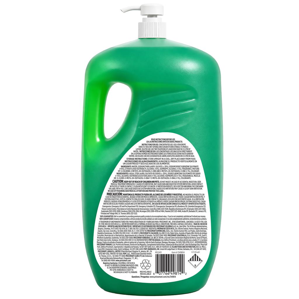 Member's Selection Jabón Lavaplatos Líquido con Aroma Limón 2.66 L / 90 oz 3