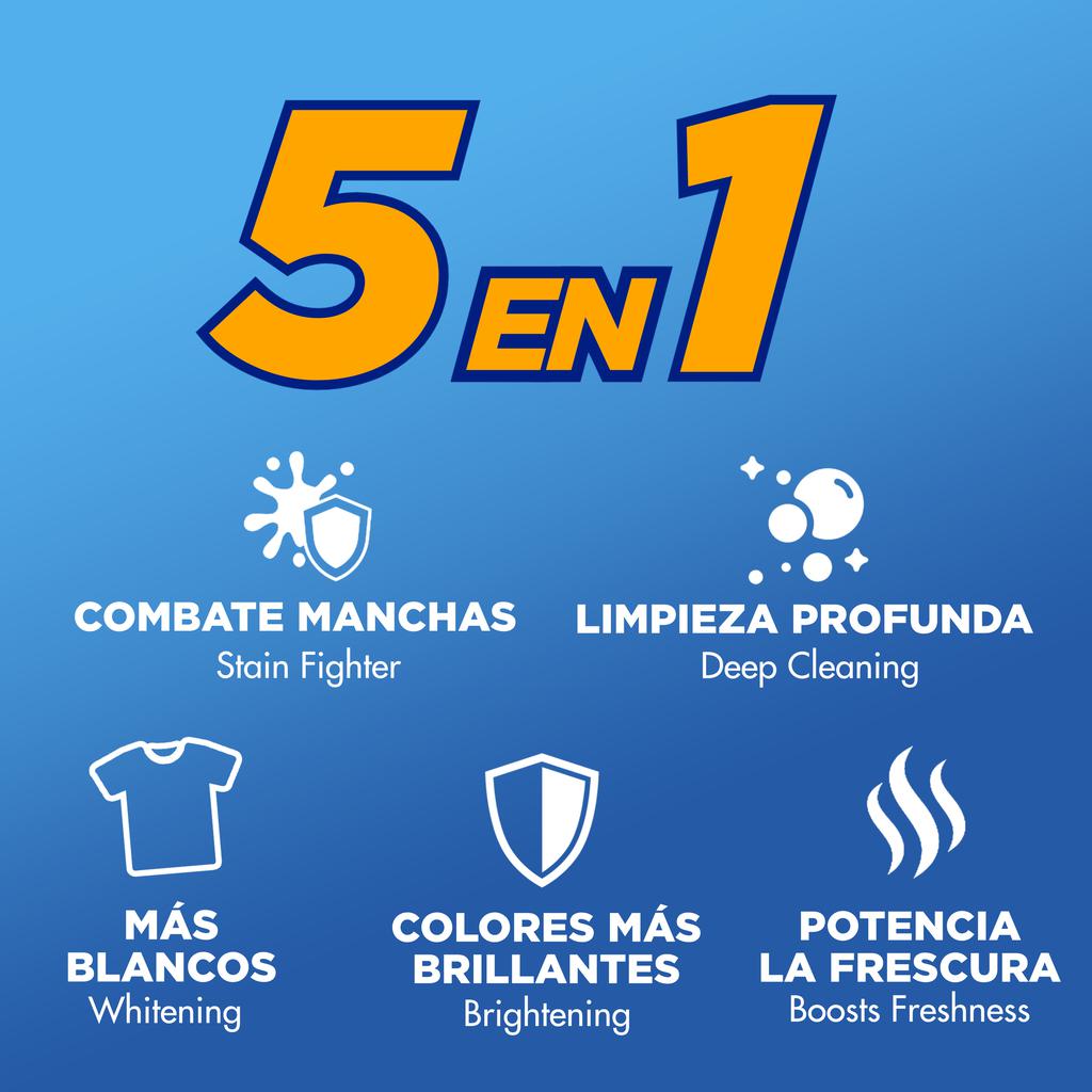 Arm & Hammer Detergente Líquido para Ropa Ultra Concentrado con Oxi Clean Quitamanchas 5.91 L / 200 oz / 200 Lavadas 3