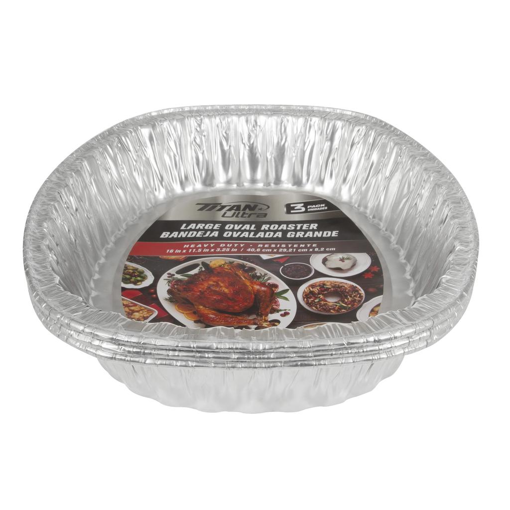 Titan Rostizador Ovalado de Aluminio 3 Unidades 2