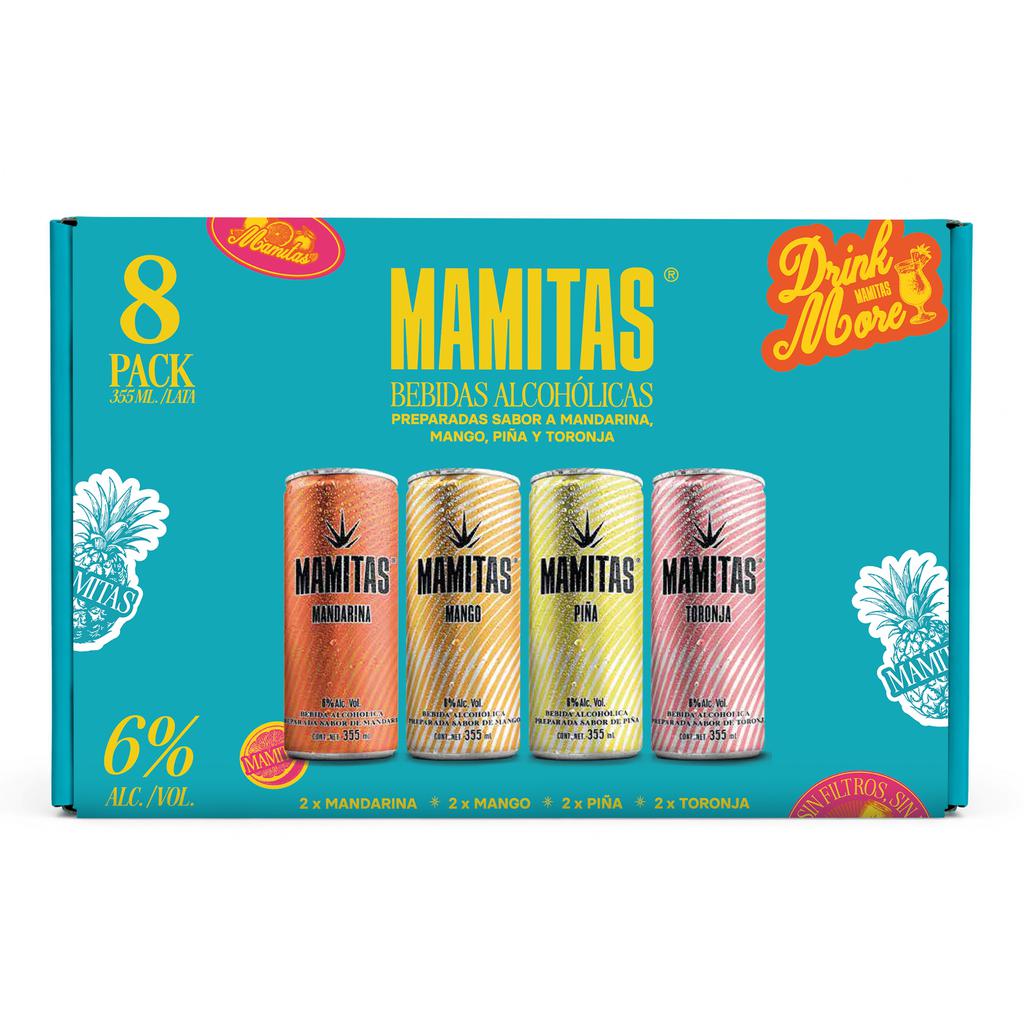 Mamitas Bebidas Alcohólicas Preparadas de Tequila Variedad de Sabores 8 Unidades / 355 mL