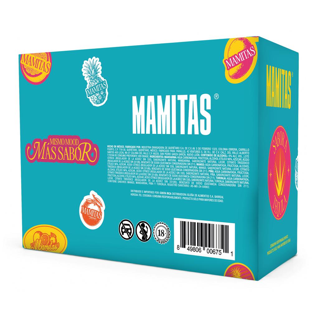 Mamitas Bebidas Alcohólicas Preparadas de Tequila Variedad de Sabores 8 Unidades / 355 mL 2
