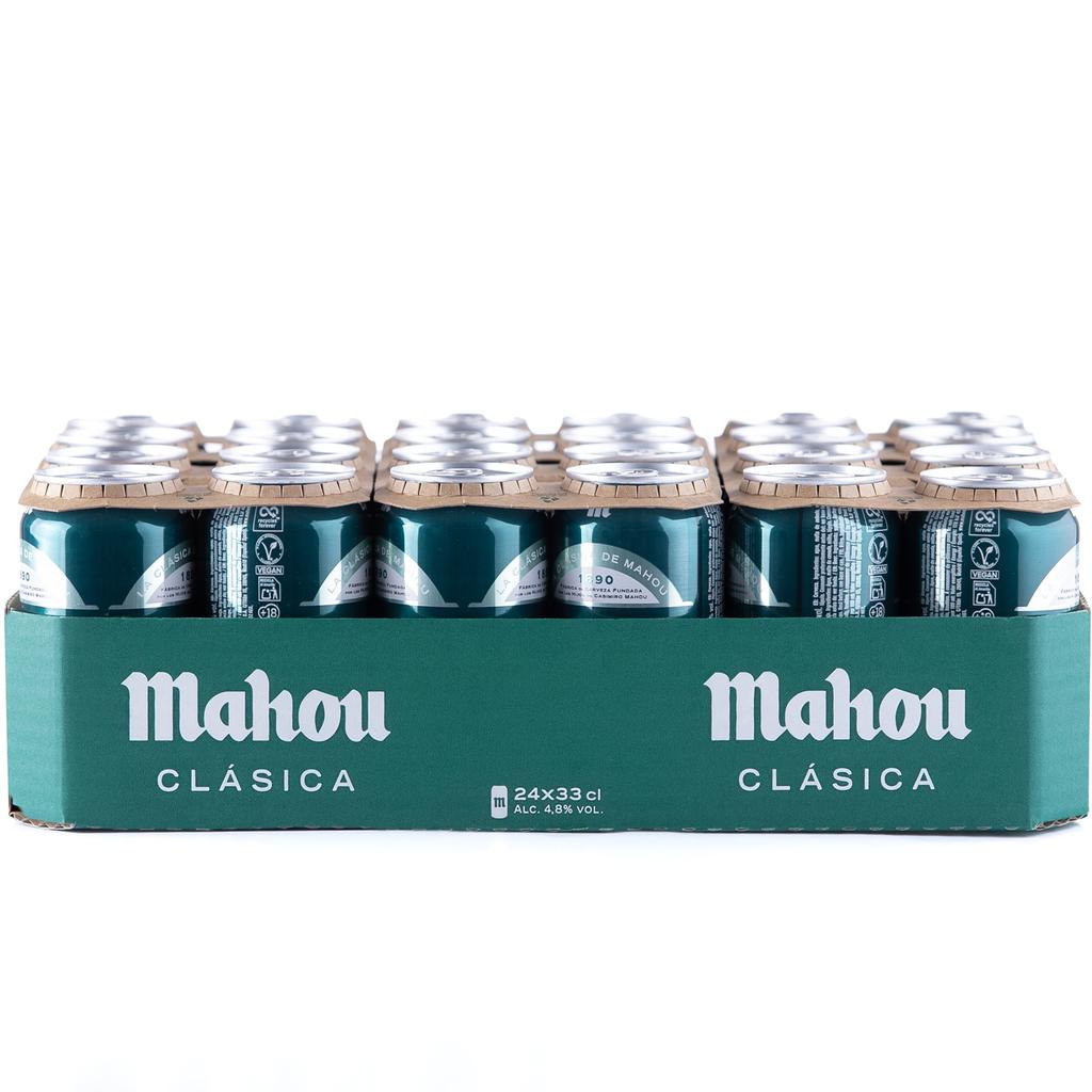 Mahou Clásica Cerveza Lager Original en Lata 24 Unidades / 330 mL