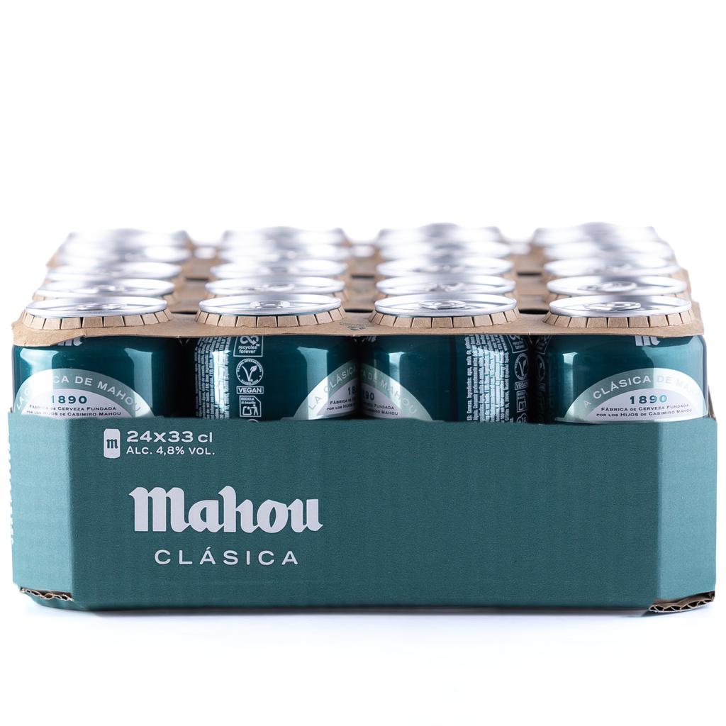Mahou Clásica Cerveza Lager Original en Lata 24 Unidades / 330 mL 2