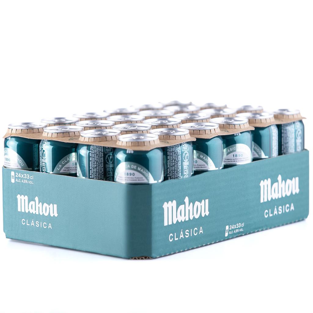Mahou Clásica Cerveza Lager Original en Lata 24 Unidades / 330 mL 3