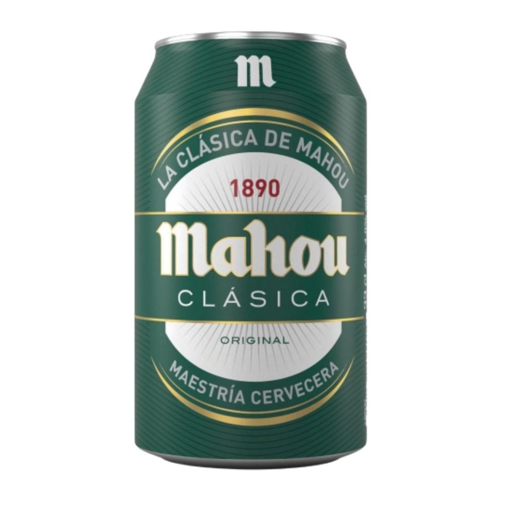 Mahou Clásica Cerveza Lager Original en Lata 24 Unidades / 330 mL 4