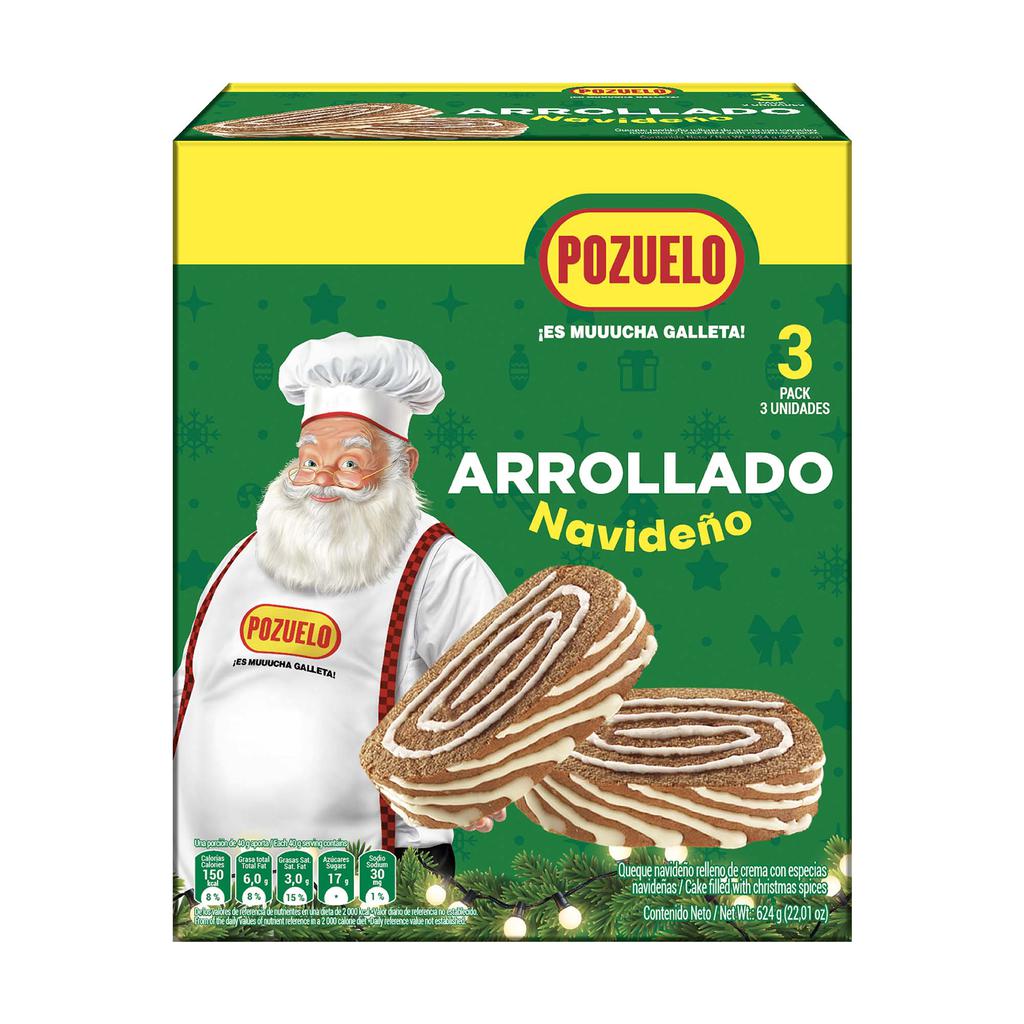 Pozuelo Pastel Navideño Relleno de Crema con Especias 3 Unidades