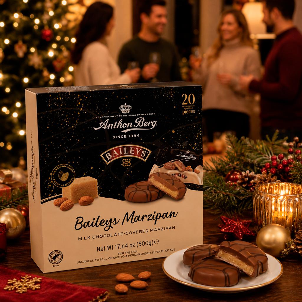 Anthon Berg Mazapán Cubierto de Chocolate con Licor de Baileys 20 Unidades / 25 g / 0.8 oz 2