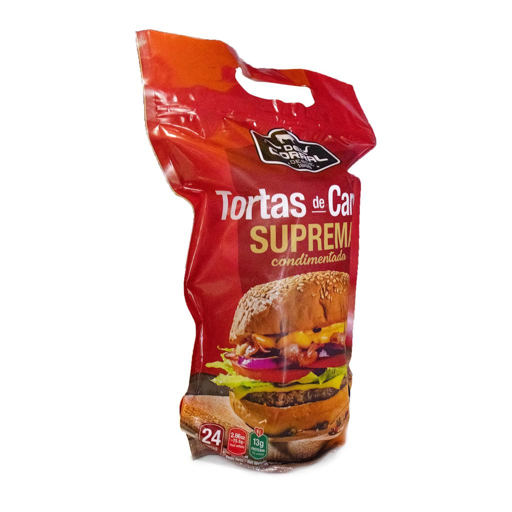 El Corral Torta Carne de Res 24 Unidades / 75 g / 2.6 oz 2