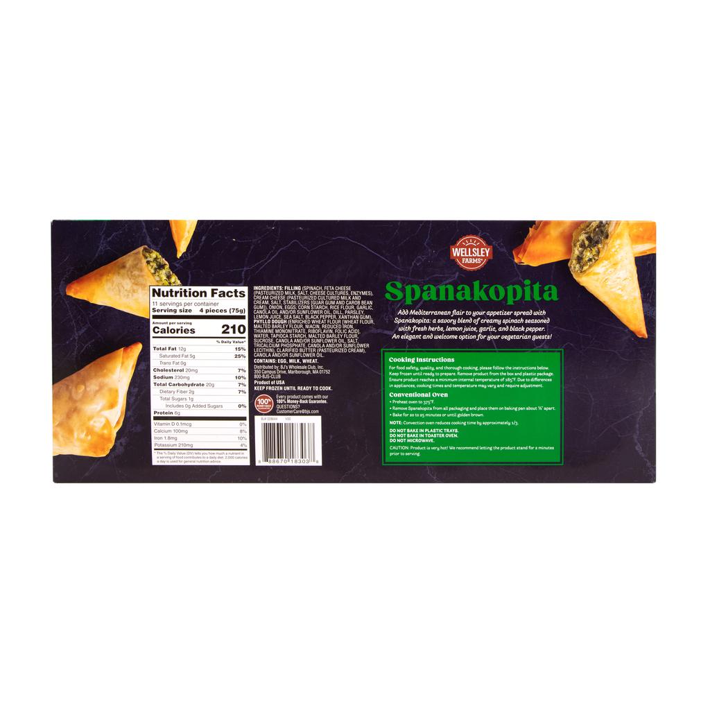 Wellsley Farms Spanakopita de Espinaca y Queso 907 g / 2lb 3