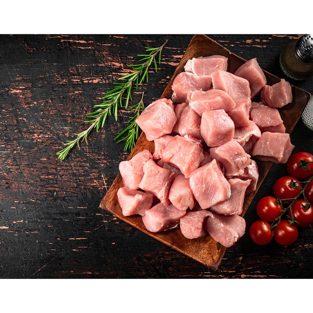 Del Corral Lomo de Cerdo en Trozos Congelado Bolsa 4.5 kg / 10 lb 4