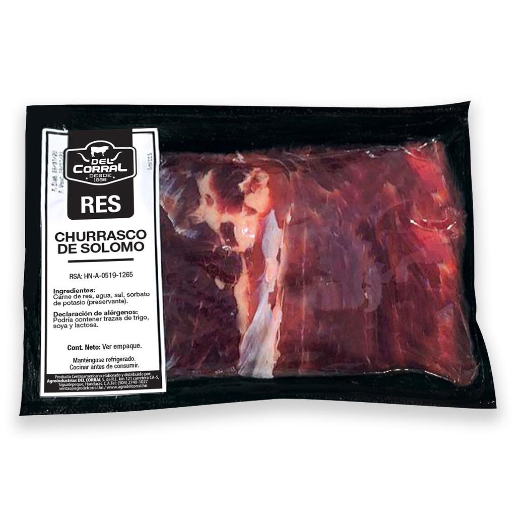 Del Corral Churrasco de Solomo Refrigerado Empacado al Vacío