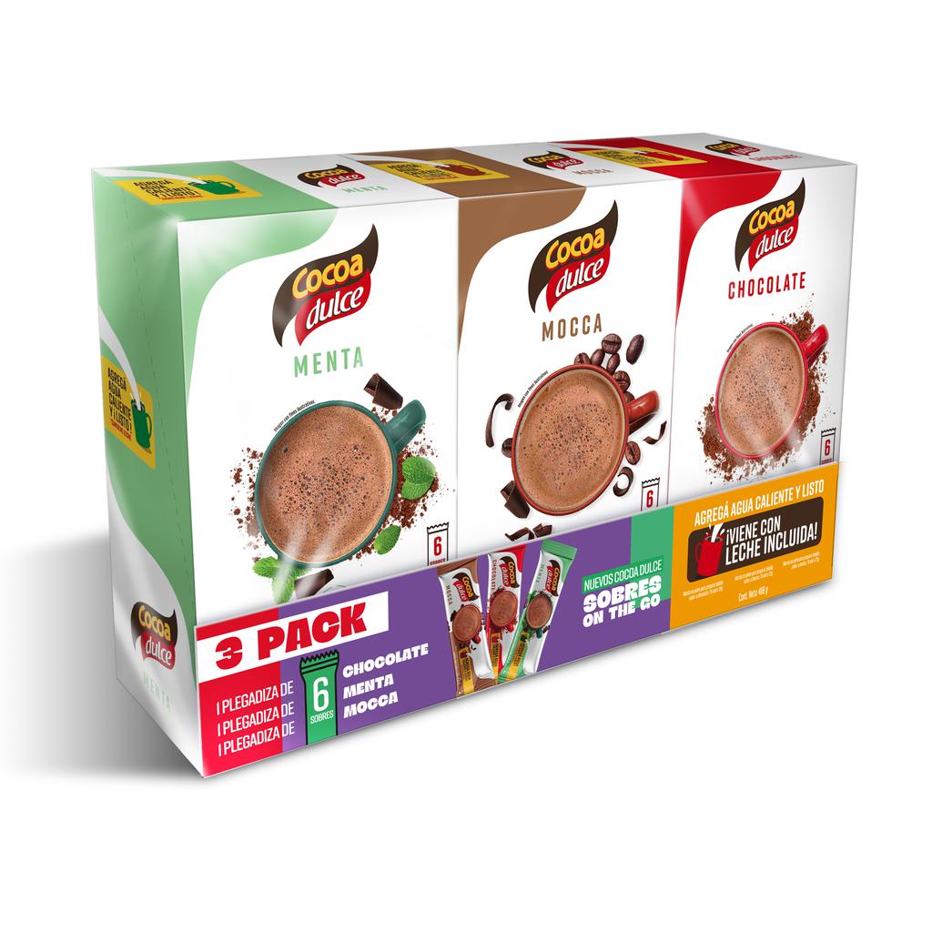 Cocoa Dulce en Sobres Sabores Surtidos 3 Unidades
