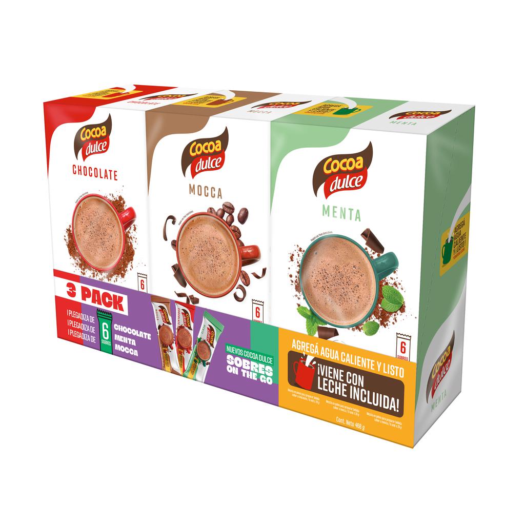Cocoa Dulce en Sobres Sabores Surtidos 3 Unidades 2