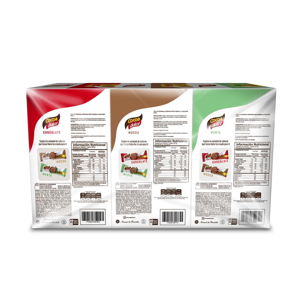 Cocoa Dulce en Sobres Sabores Surtidos 3 Unidades 3