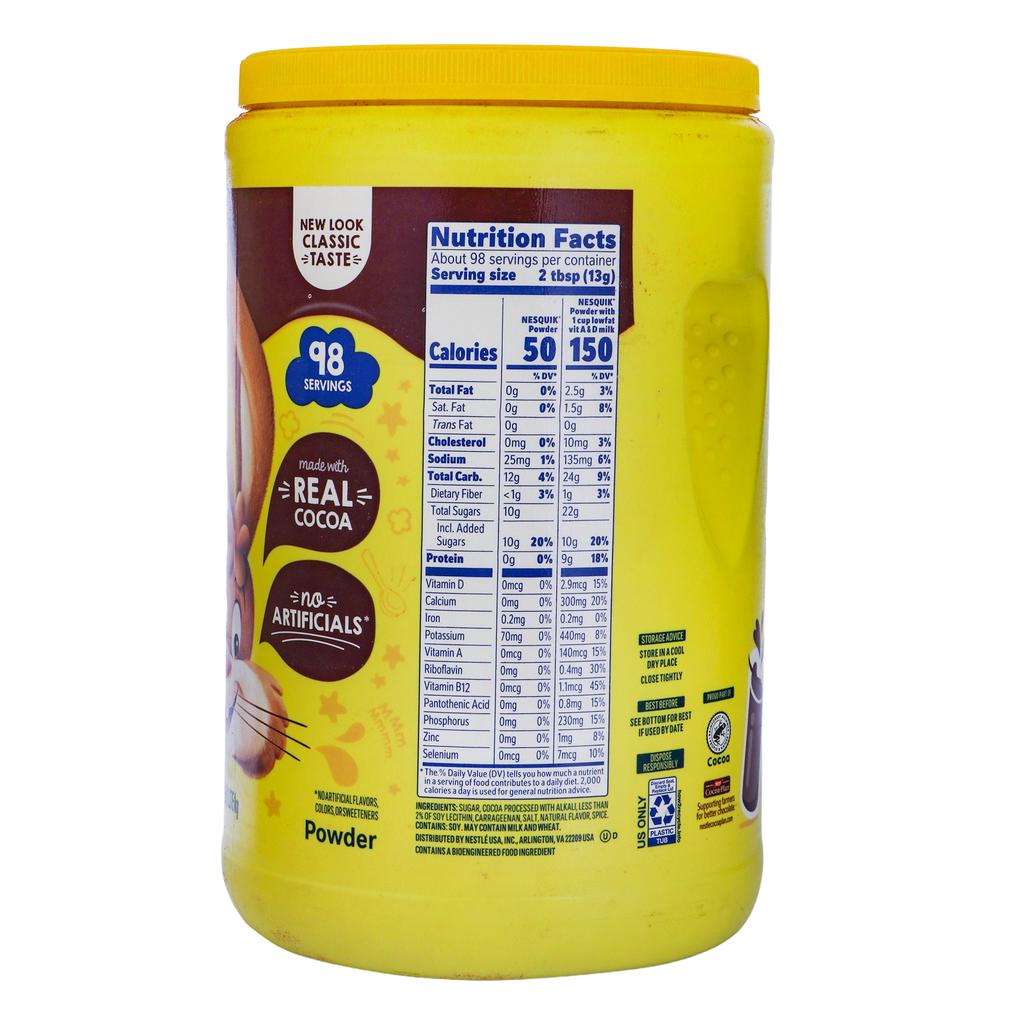 Nesquik Mezcla de Chocolate en Polvo 1.27 kg / 2.8 lb 4