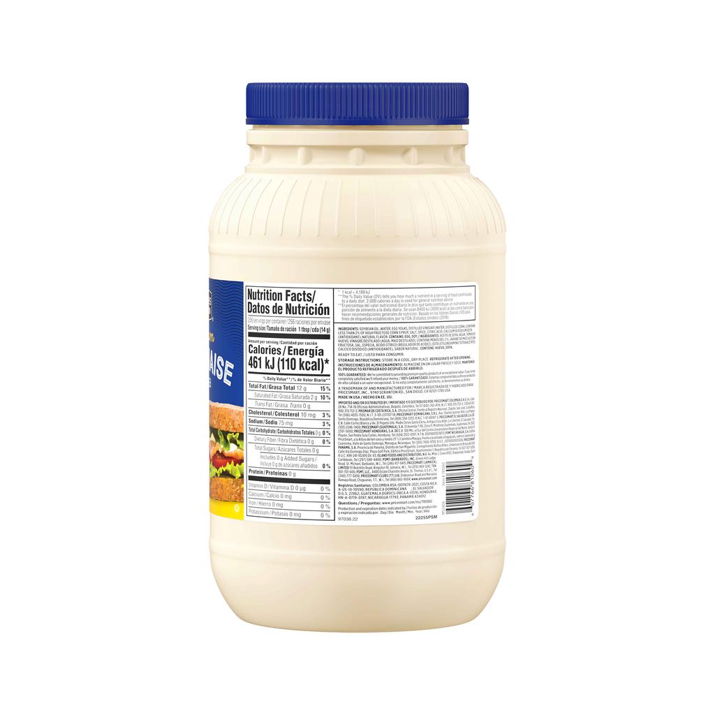 Member's Selection Mayonesa Cremosa con Sabor Natural 3.78 L / 128 oz 3