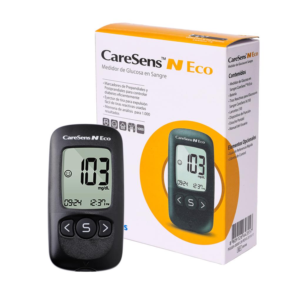 CareSens Kit de Glucómetro Aparato + Accesorios con Sistema de Precisión Avanzada 2