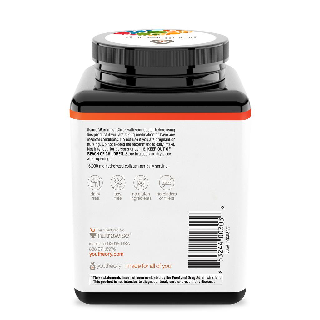 Youtheory Colágeno Avanzado 290 Tabletas / 20.68 mg 2