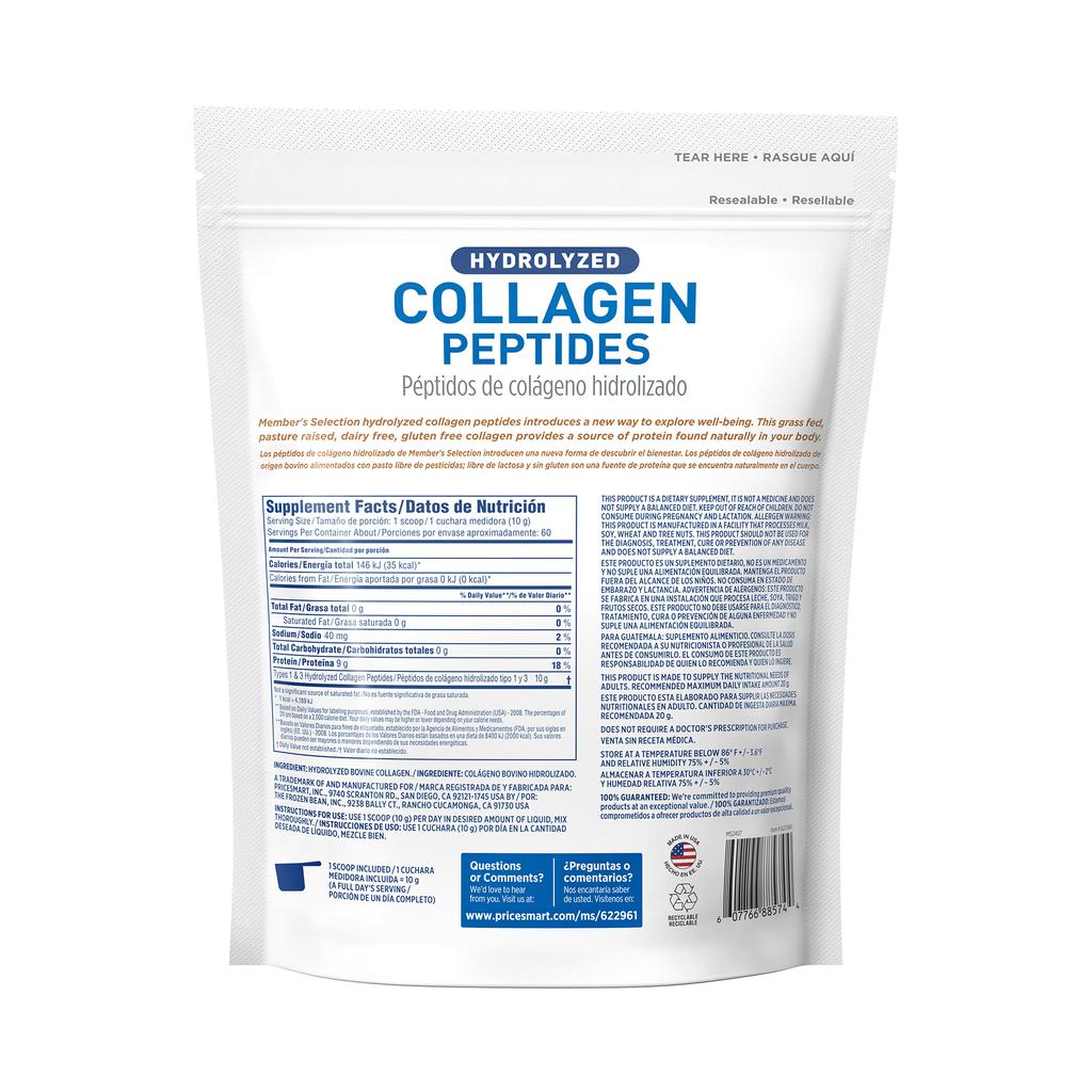 Member's Selection Péptidos de Colágeno Hidrolizado 600 g / 21.16 oz 3