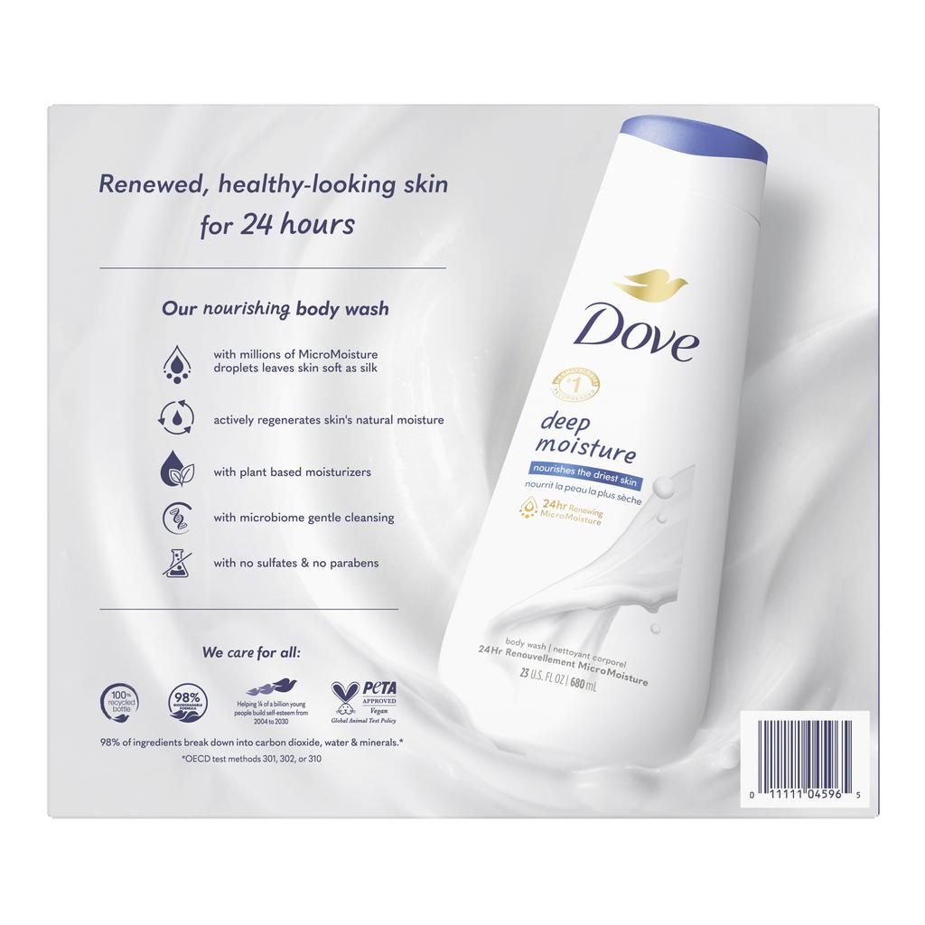 Dove Jabón Líquido Corporal Hidratación Profunda 3 Unidades / 680 mL / 23 oz 2