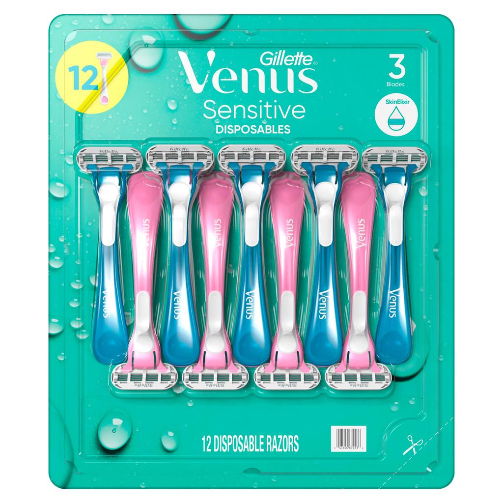 Gillette Máquina de Afeitar para Mujer Venus Sensitive Piel Sensible 12 Unidades 2