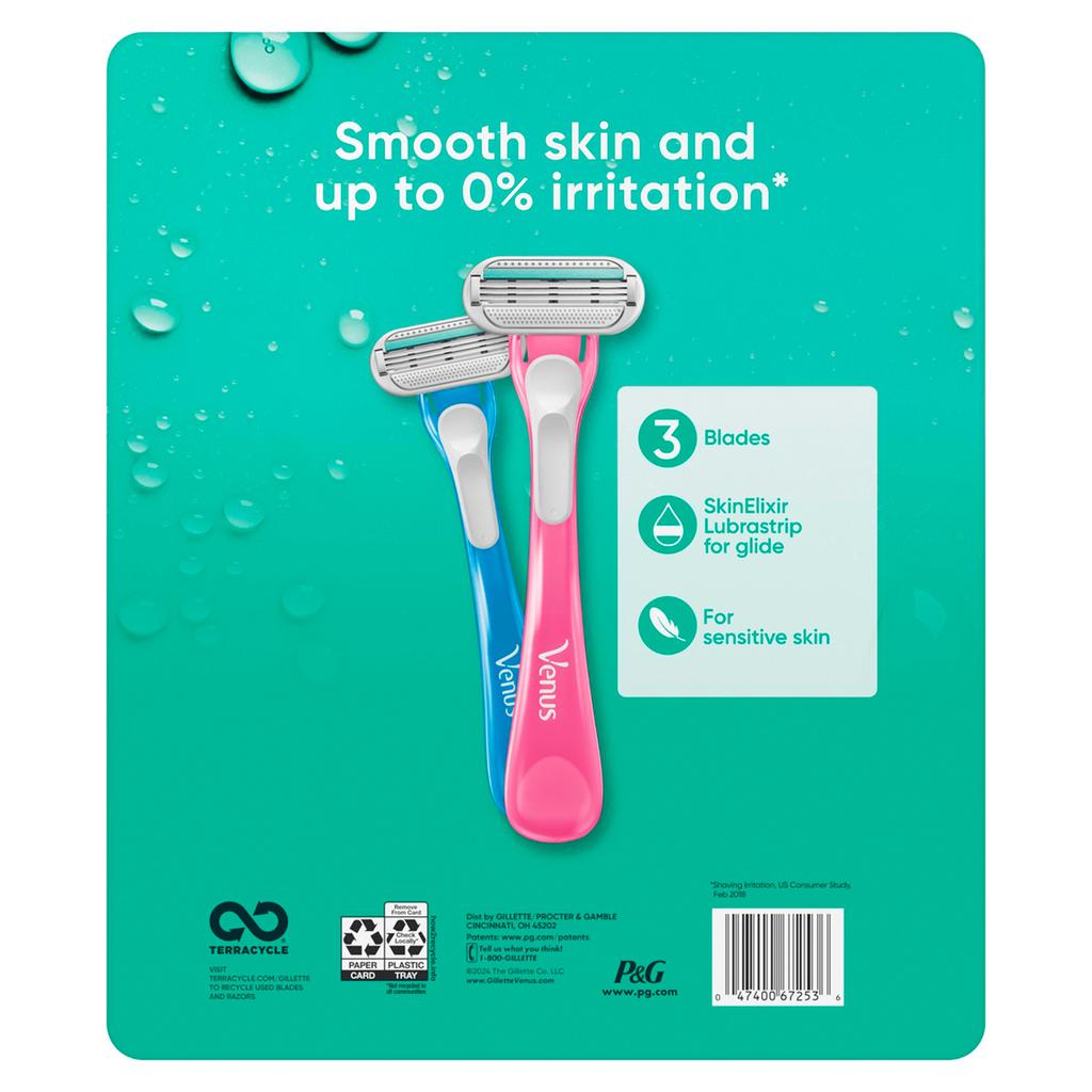 Gillette Máquina de Afeitar para Mujer Venus Sensitive Piel Sensible 12 Unidades 3