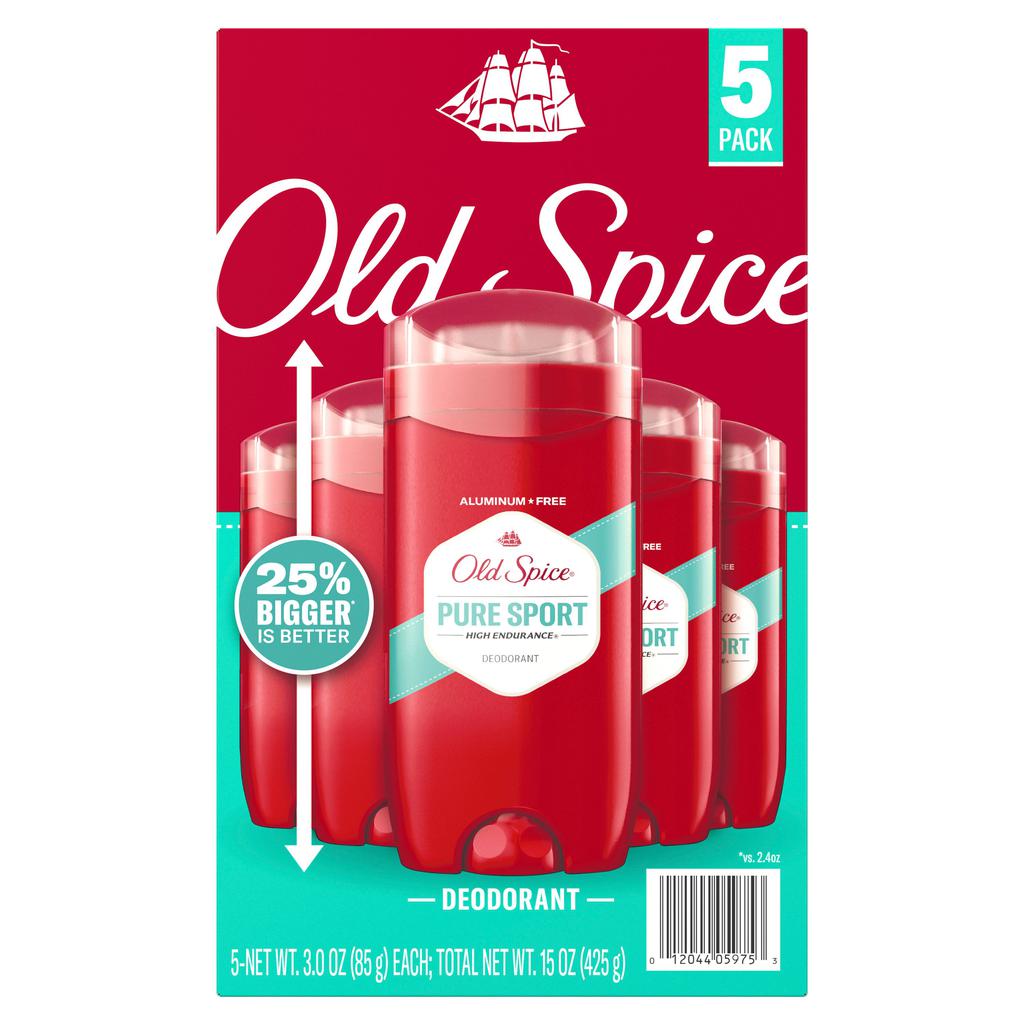 Old Spice High Endurance Desodorante para Hombre Esencia Original 5 Unidades / 85 g / 3 oz 3
