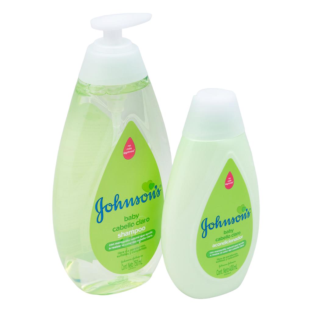 Johnson's Baby Champú 750 mL + Acondicionador 400 mL 3
