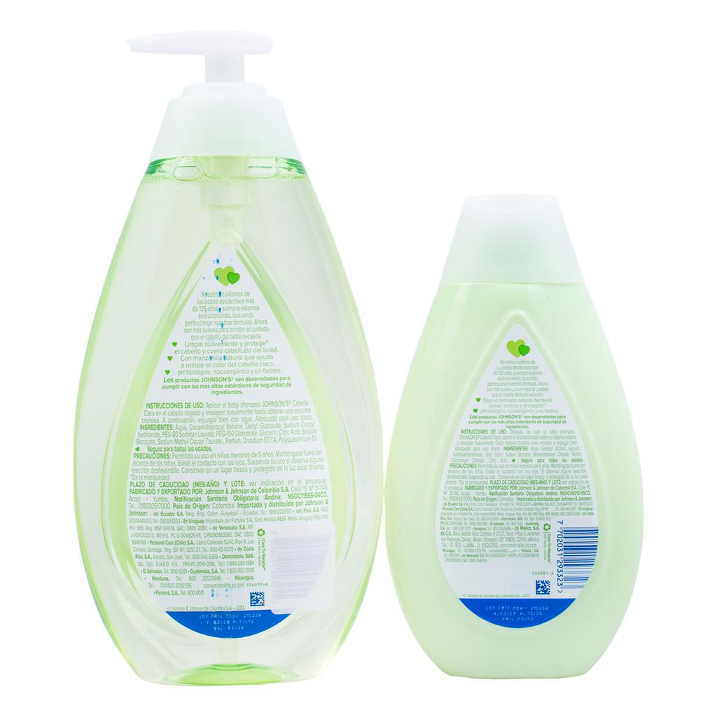 Johnson's Baby Champú 750 mL + Acondicionador 400 mL 4
