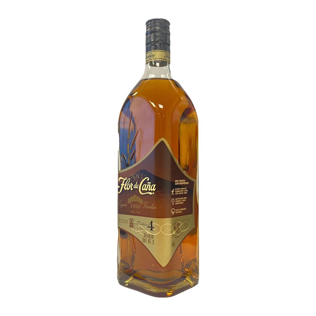 Flor de Caña Oro Ron Añejo 4 Años Perfecto para Cócteles 1 L 2