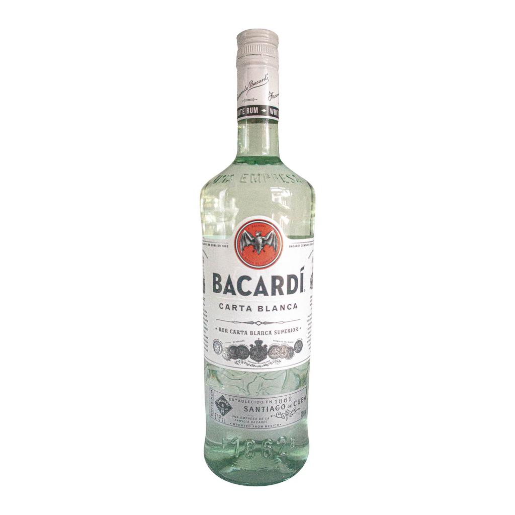 Bacardi Carta Blanca Ron Blanco con Notas de Almendras y Vainilla 980 mL