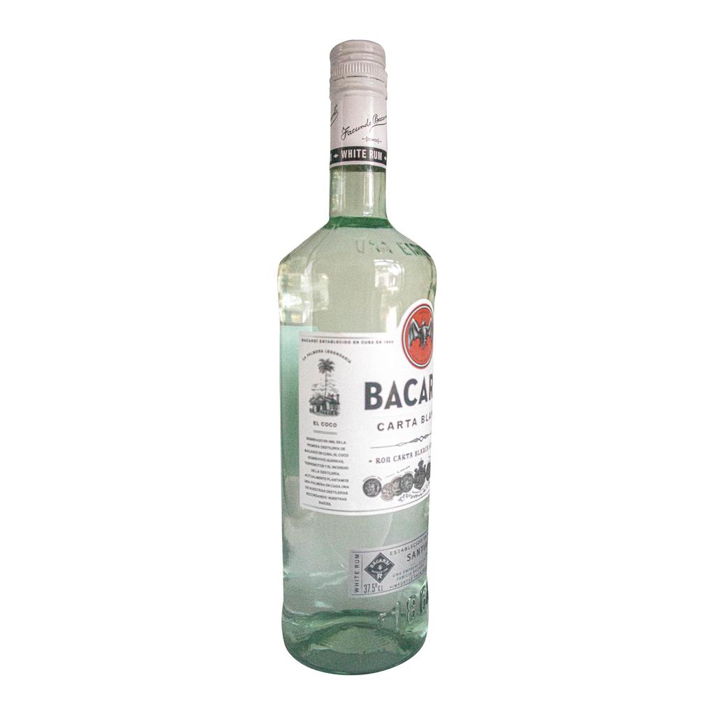 Bacardi Carta Blanca Ron Blanco con Notas de Almendras y Vainilla 980 mL 2