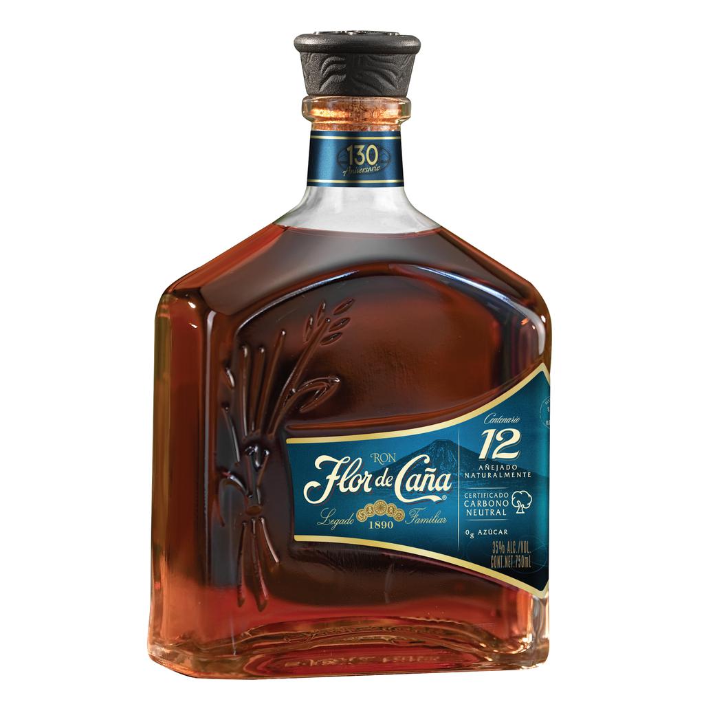 Flor de Caña Ron 12 Años Cero Azúcar 750 mL 2