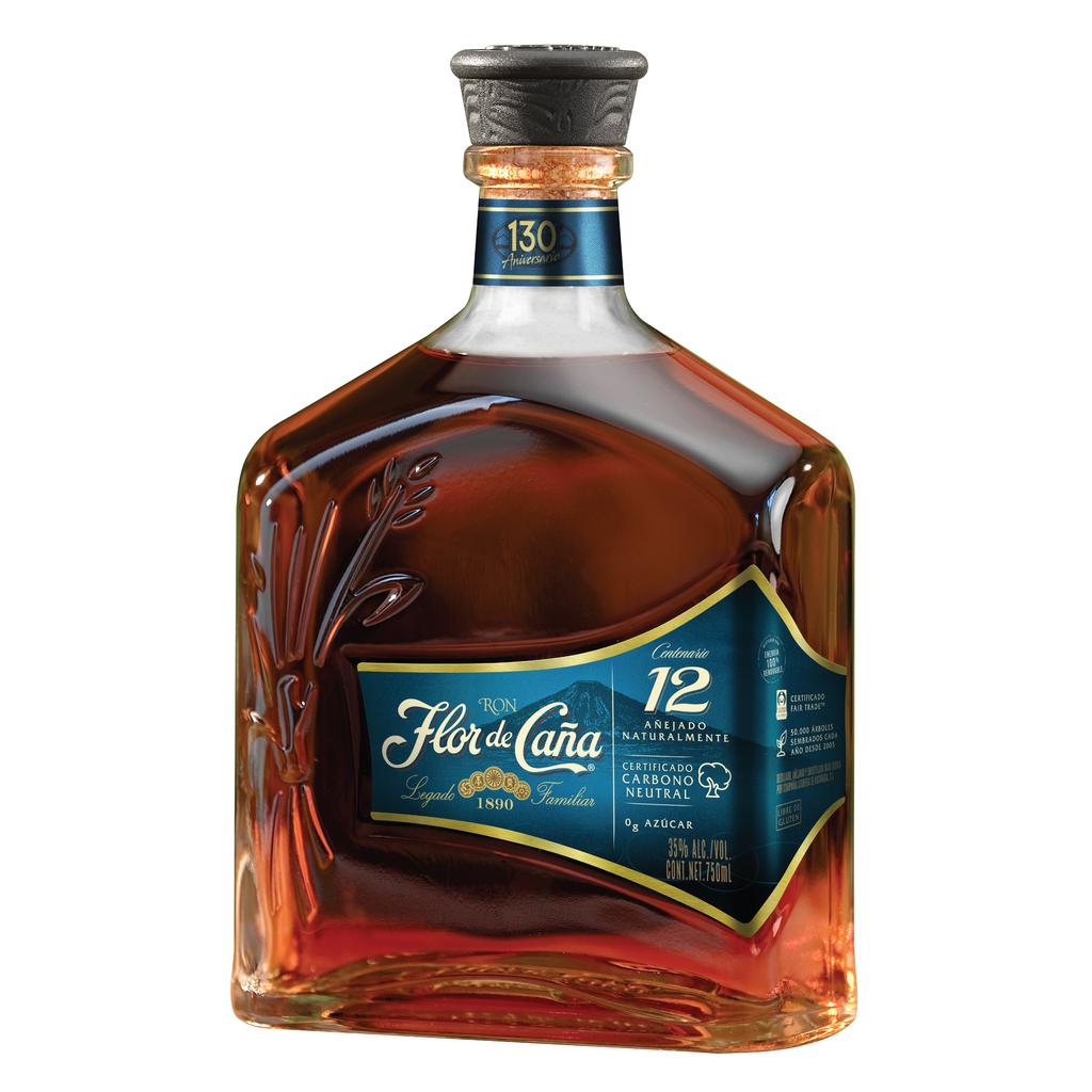 Flor de Caña Ron 12 Años Cero Azúcar 750 mL 3