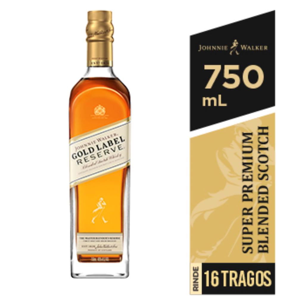 Johnnie Walker Whisky Escocés de Etiqueta Dorada Reserva 750 mL / 25.36 oz 2