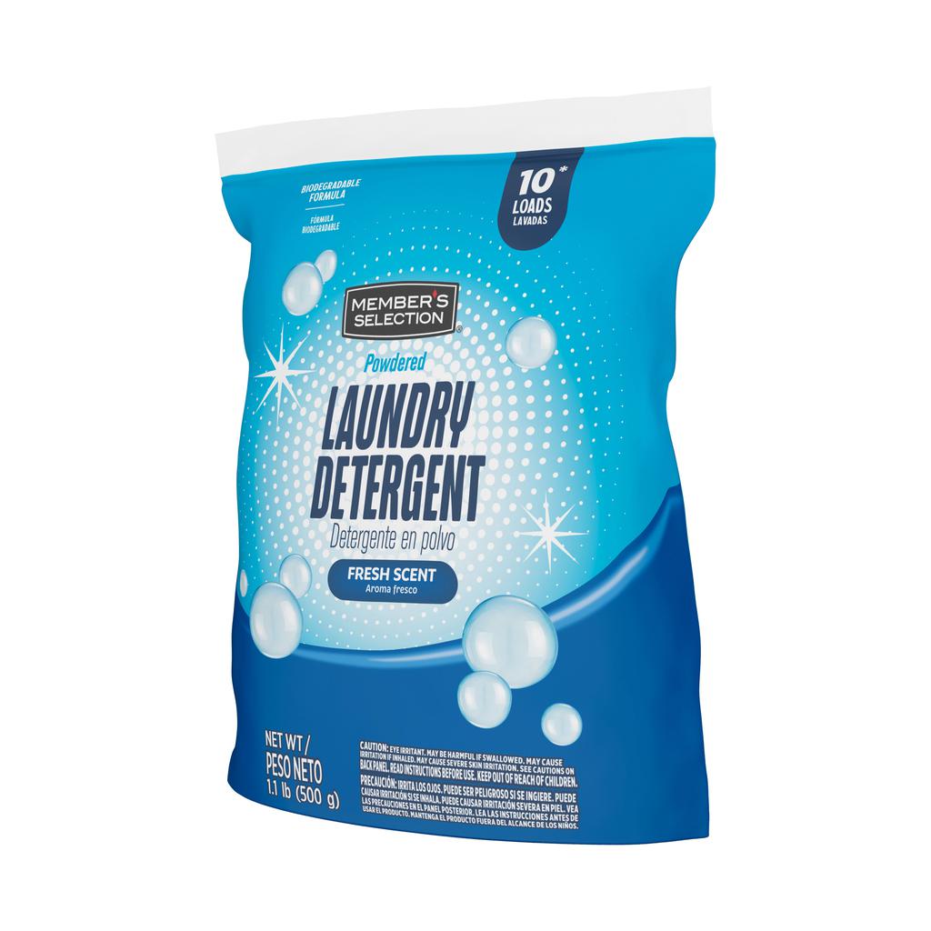 Member's Selection Detergente en Polvo Biodegradable para Ropa 18 Unidades / 500 g / 1.1 lb / 10 Lavadas por Unidad 2