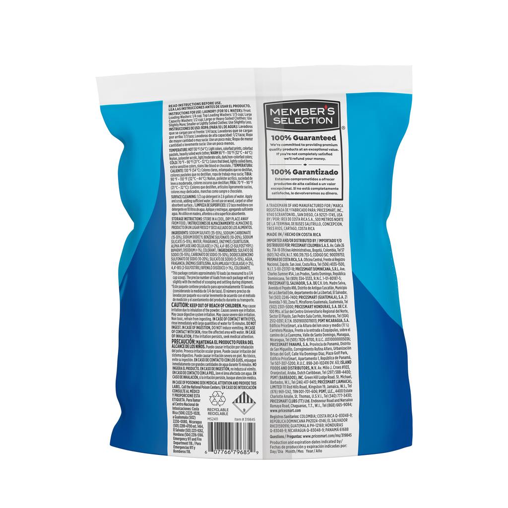 Member's Selection Detergente en Polvo Biodegradable para Ropa 18 Unidades / 500 g / 1.1 lb / 10 Lavadas por Unidad 3