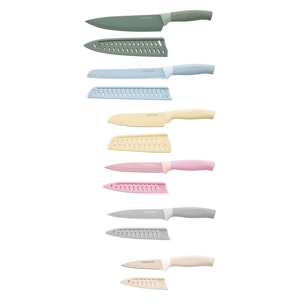 Farberware Set de Cuchillos con Recubrimiento Cerámico 12 Piezas